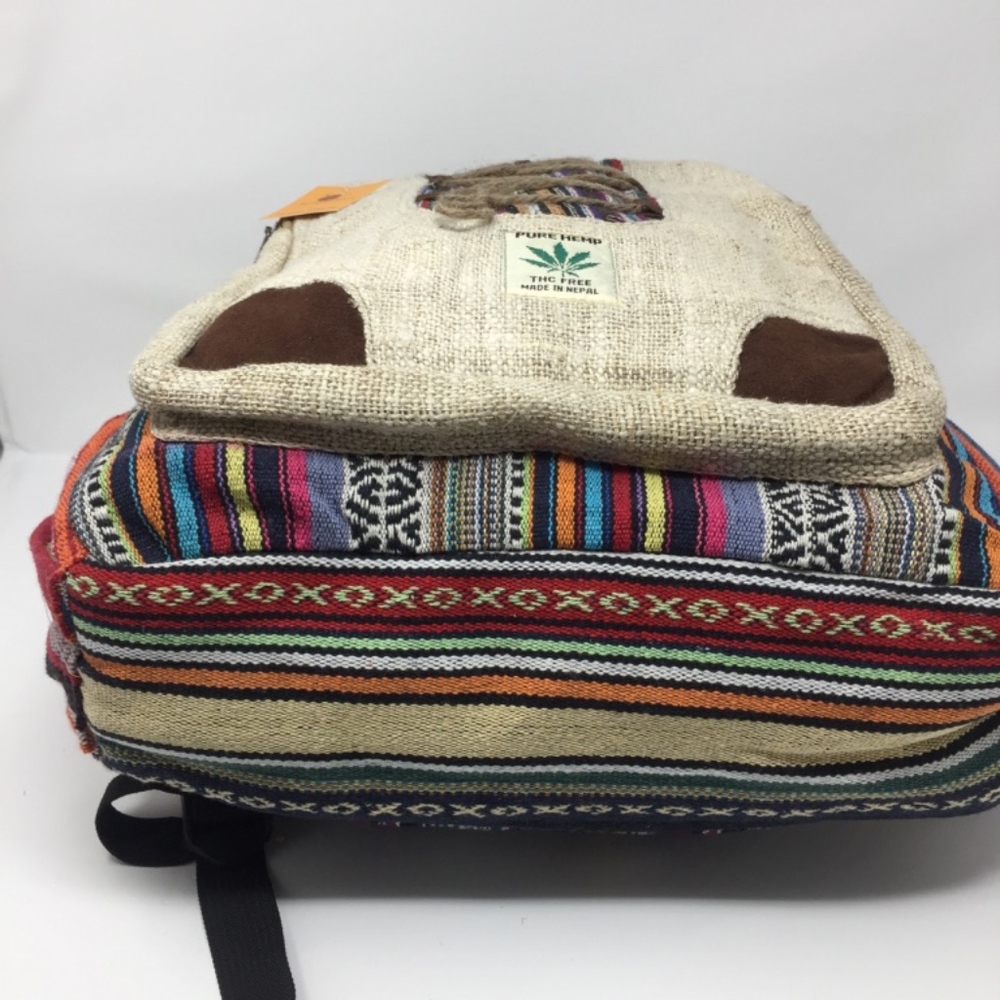 Unisex Himalayan Hemp Backpack w/ Laptop Sleeve - Picture 3 of 8